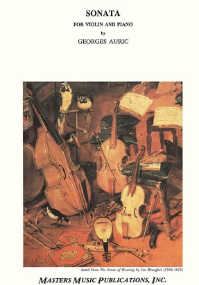 LudwigMasters Auric, Georges: Sonata (violin & piano)