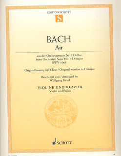 HAL LEONARD Bach, J.S. (Birtel): Air from the Orchestra Suite No. 3 in D Major, BWV1068 (violin & piano)