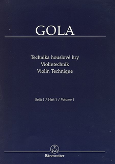 Barenreiter Gola, Zdenek: Violin Technique, Vol. 1, Barenreiter