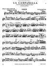 International Music Company Paganini: La Campanella (The Bell), Opus 7 for violin and piano