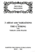 Rarities for Strings Paganini, Niccolo (Sciannameo): Three Arias with Variations on the G String (violin & piano)