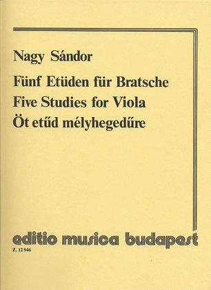HAL LEONARD Sandor, Nagy: Five Studies for Viola
