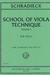 International Music Company Schradieck (Neubauer/Pagels, ed.): School of Viola Technique, Vol. 1 (viola) IMC