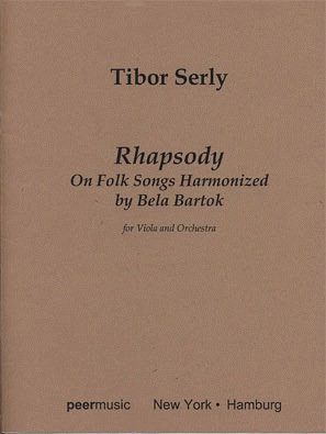HAL LEONARD Serly, T.: Rhapsody on Folk Songs Harmonized by Bela Bartok (viola & piano)
