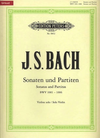 C.F. Peters Bach, J.S. (Rostal): Six Sonatas and Partitas, BWV1001-1006 - Urtext (violin)