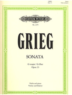 Grieg, Edvard: Sonata Op.13 in G (violin & piano)