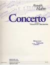 Hahn, Reynaldo: Violin Concerto (Violin & Piano)