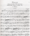 LudwigMasters Paganini, Niccolo : Moses Variations (violin & piano)