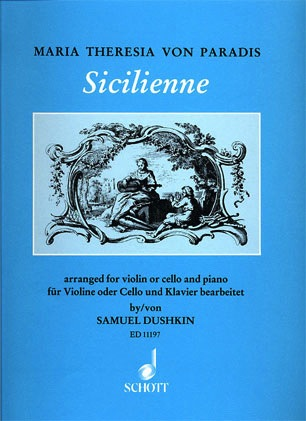 HAL LEONARD Paradis, Maria Theresa (Dushkin): Sicilienne (violin or cello & piano)