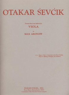 Carl Fischer Sevcik, Op1#1 Viola (Aronoff)