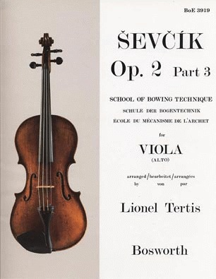 Bosworth Sevcik, O. (Tertis): Op2#3 School of Bowing Technique for Viola