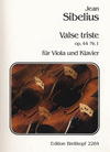 Sibelius, Jean: Valse Triste (viola & piano)