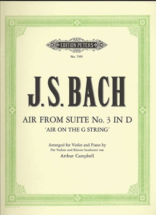 Bach, J.S. (Campbell): Air ''on the G String'' from Suite #3 in D (violin/piano)