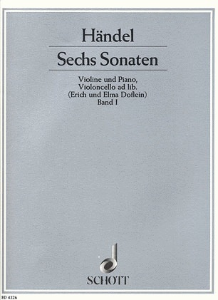 Handel, G.F.: Six Sonatas Vol.1 (violin & piano)