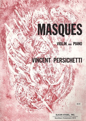 Carl Fischer Persichetti, Vincent: Masques Op.99 (violin & piano)