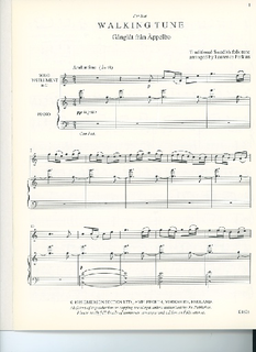 Carl Fischer Perkins, Laurence: Walking Tune-Swedish folk melody (violin & piano)