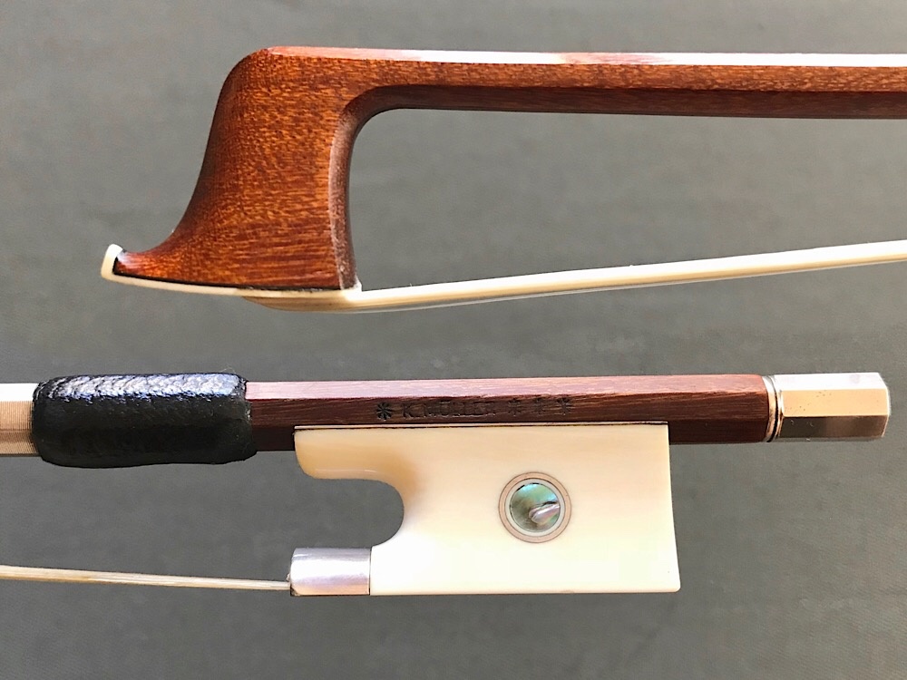 K. MÜLLER violin bow, ivory/silver, GERMANY Metzler Violin Shop