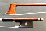 F.N. VOIRIN branded nickel violin bow, octagonal, GERMANY