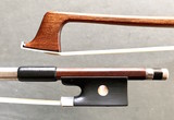 German violin bow, siver & ebony branded GERMANY