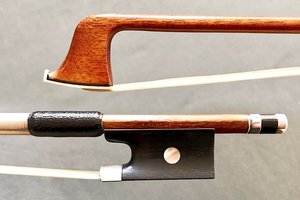 H.R. PFRETZSCHNER violin bow, ebony silver, 58.1g, GERMANY