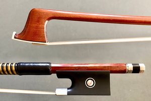 Brazilian CIRILO SOUSA 3/4 nickel Pernambuco violin bow, BRAZIL