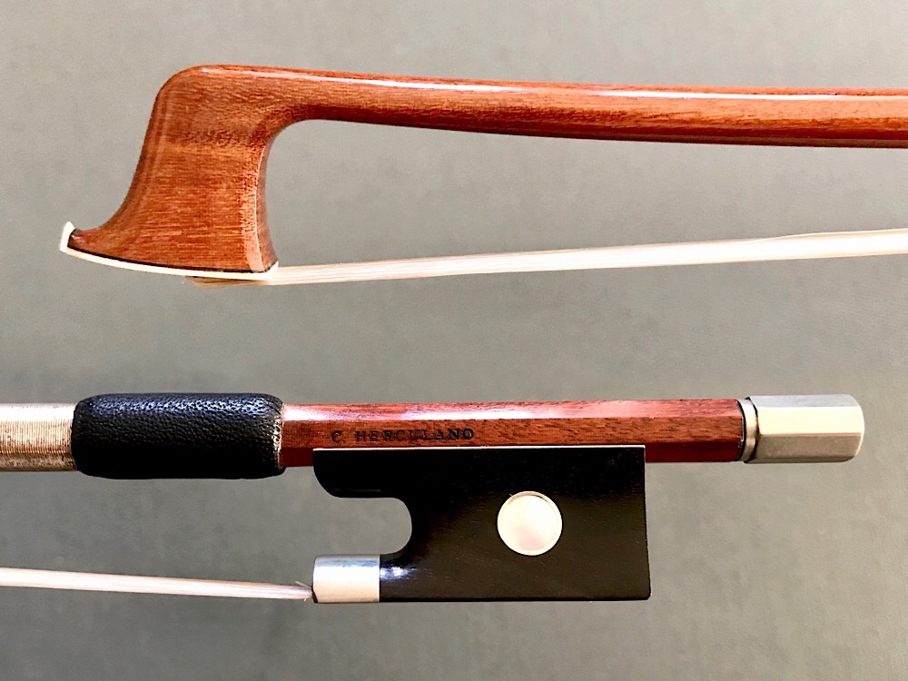 HERCULANO 1/2 violin bow nickel half-mounted