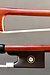 Pernambuco 1/2 violin bow, unbranded, with nickel-mounted ebony frog