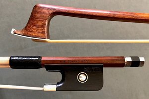 **CONRAD GÖTZ nickel-mounted Pernambuco viola bow