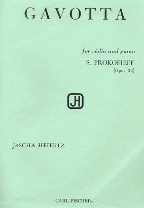 Carl Fischer Prokofiev, Sergei (Heifetz): Gavotta Op. 32 (Violin and Piano)