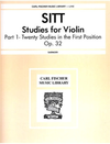Carl Fischer Sitt, Hans (Saenger): Studies for Violin Op.32 Bk.1