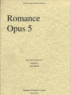 Carl Fischer Tchaikovsky, P.I. (Martelli): Romance Op.5 (string quartet)