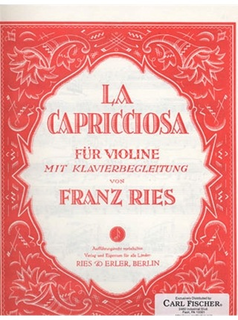 Carl Fischer Ries, Franz: La Capricciosa (violin & piano)