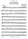 Carl Fischer Sitt: Studies for Violin Op. 32 #1- Twenty Studies in the First Position (violin)