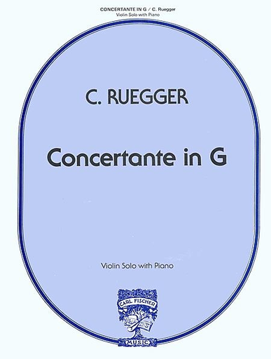 Carl Fischer Ruegger, Charlotte: Concertante in G (violin & piano)