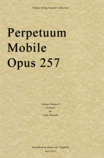 Carl Fischer Strauss, Johann (Martelli): Perpetuum Mobile (string quartet)