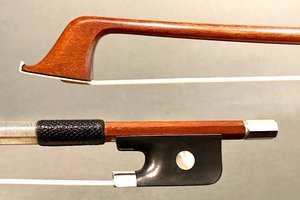 Cello Bow, Ebony/Silver, Pernambuco, Unbranded