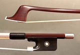 Japanese GUY JEANDEL round Pernambuco cello bow, silver & ebony, JAPAN
