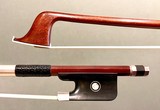 Carbon Fiber cello bow, Pernambuco Veneer, silver/ebony