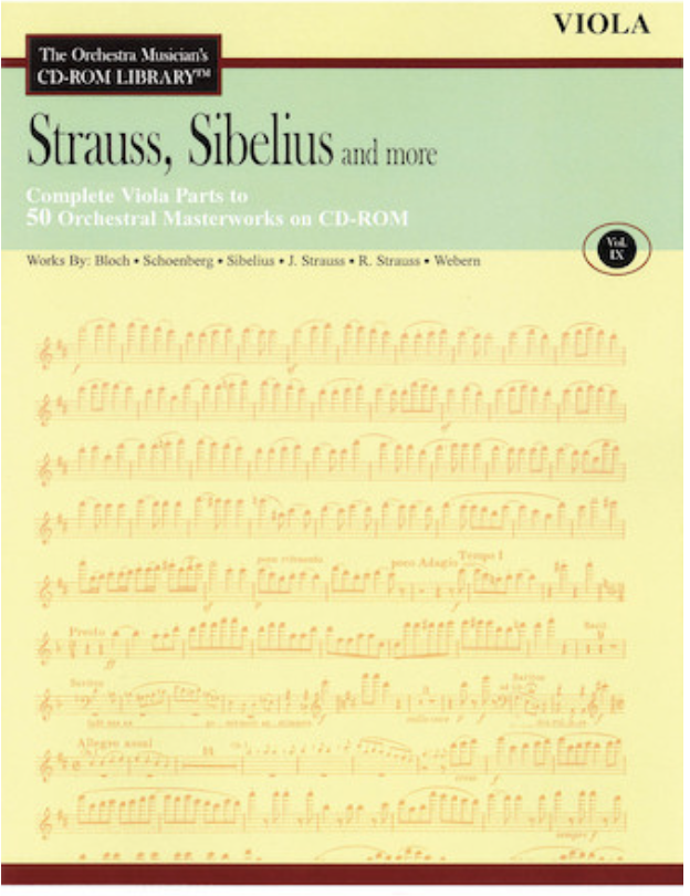 HAL LEONARD Orchestra Musician's Library: Vol.9 Strauss, Sibelius & More (viola)