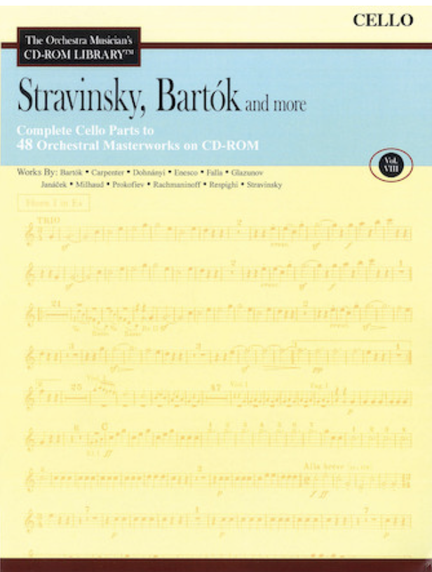 HAL LEONARD Orchestra Musician's Library: Vol.8-Stravinsky, Bartok and more (cello)