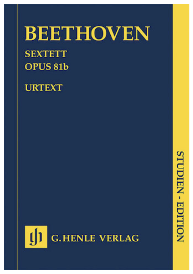 HAL LEONARD Beethoven, L.van: SCORE Sextet Op.81b (2 horns, 2 violins, Viola, Bass)