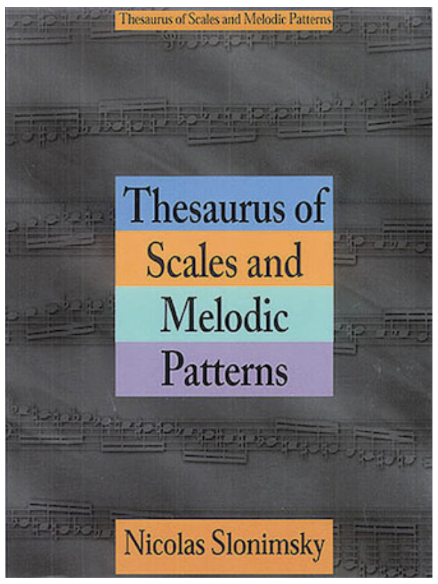 Slonimsky Thesaurus of Scales and Melodic Patterns Metzler Violin Shop
