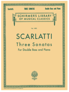 HAL LEONARD Scarlatti, Domenico: Three Sonatas for Double Bass & Piano