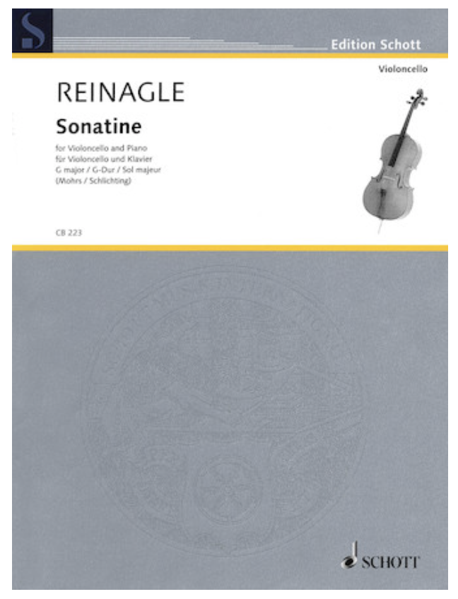 HAL LEONARD Reinagle, Joseph: Sonatine in G Major for Cello & Piano