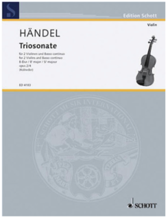 HAL LEONARD Handel: Trio Sonata Op. 2 No. 4 (2 violins, cello, piano)