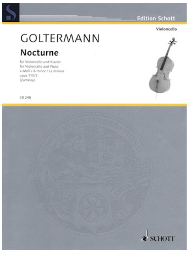 HAL LEONARD Goltermann, Georg (Zumkley): Nocturne Op. 115/3 in A minor (cello & piano)