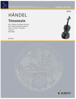 HAL LEONARD Handel: Trio Sonata Op. 2 No. 5 (2 violins, cello, piano)