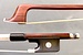 Otto Musica *ARTINO* GERMANY silver Pernambuco cello bow, octagonal, with Paris eyes & fancy button