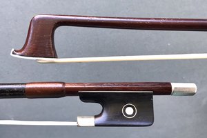 German Brazilwood viola bow, nickel