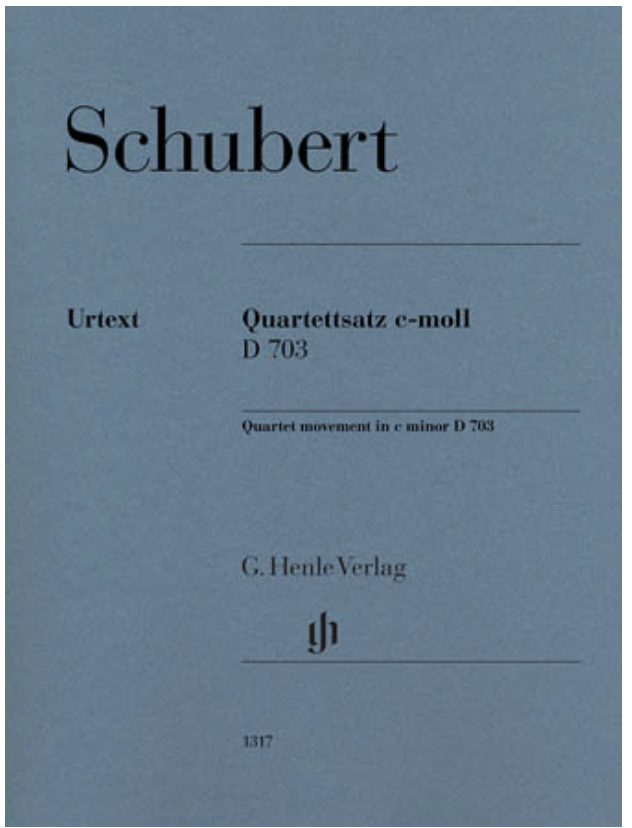HAL LEONARD Schubert: Quartet movement in C minor D703 (string quartet) HENLE